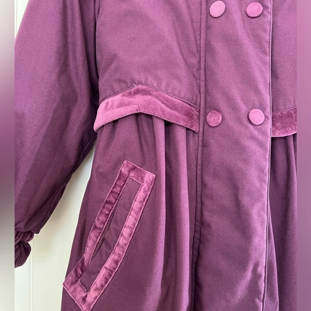 Kids Purple Fur-Lined Coat - Vintage Outbrook - medium